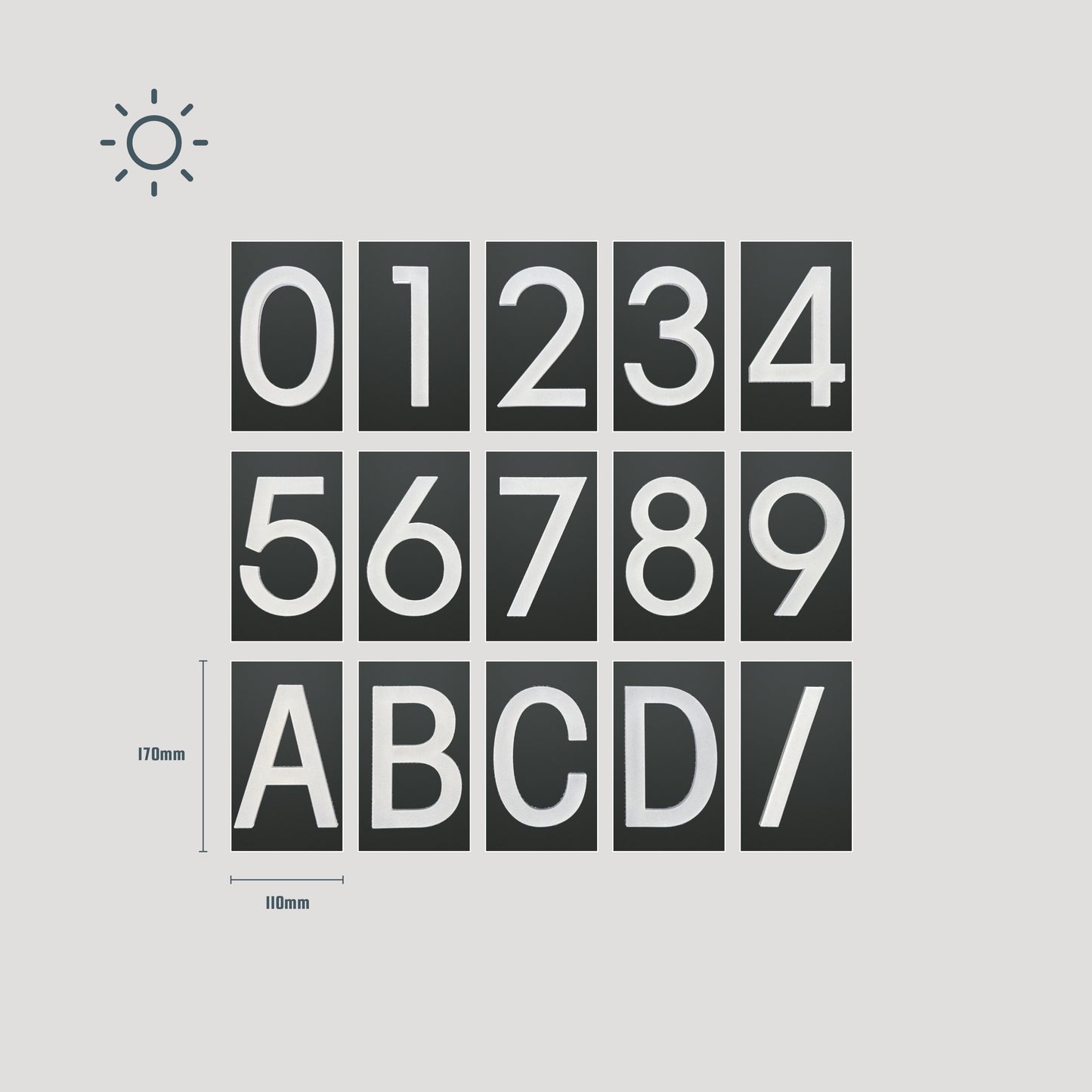 Domhaus Modern Glow Numbers