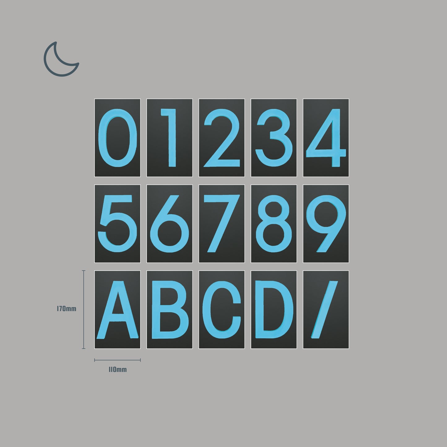 Domhaus Modern Glow Numbers