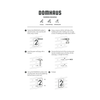 Domhaus Modern Glow Numbers